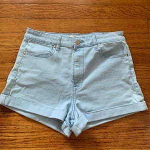 (nwot) forever 21 hi rise stretchy denim shorts